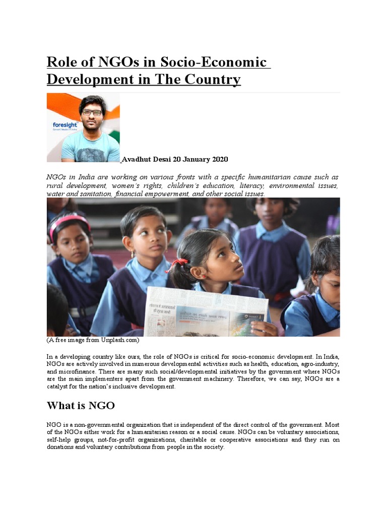 Role of NGOs in Socio | PDF | Non Governmental Organization | Poverty