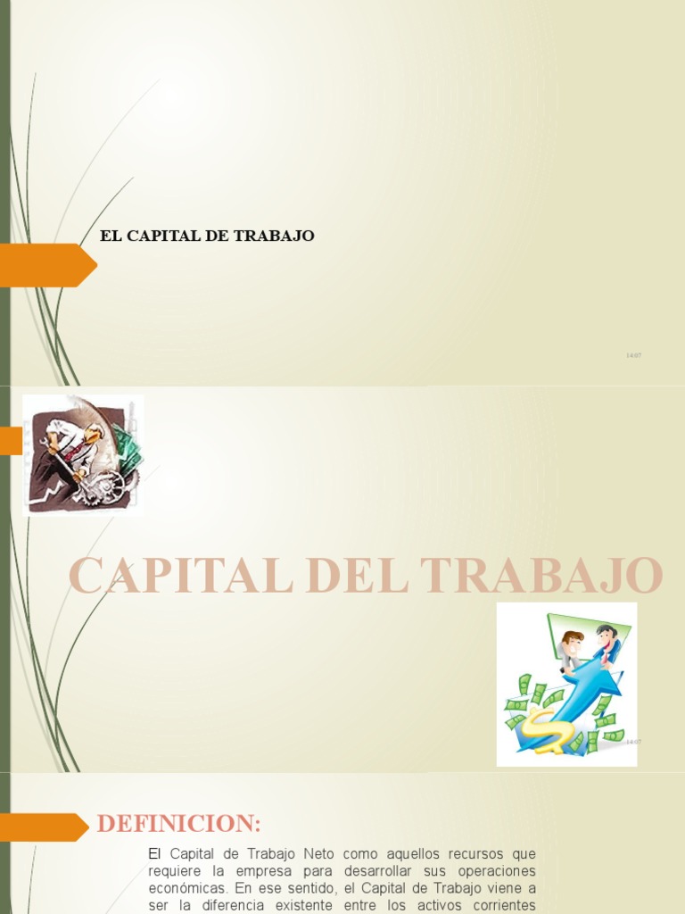 Tema Capital de Trabajo | PDF | Capital de trabajo | Capital (economía)