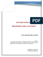 Lecture Notes On Civil Procedure 2 For L-64379681