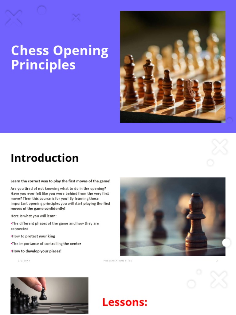 The Principles of the Opening  Chess for Beginners 