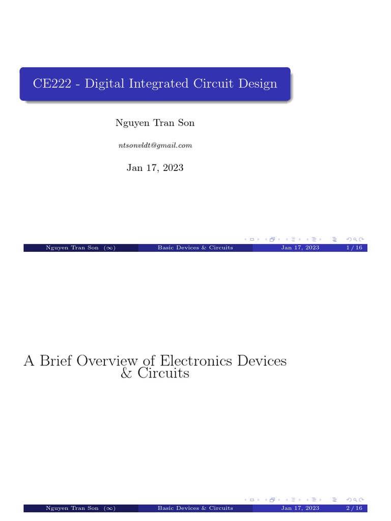 Lecture02 Basic Electronic Devices and Circuits Up PDF Electrical