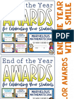 Awards 2022 Editable