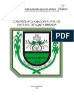 Regulamento Do Campeonato Rural de Santa Brigida