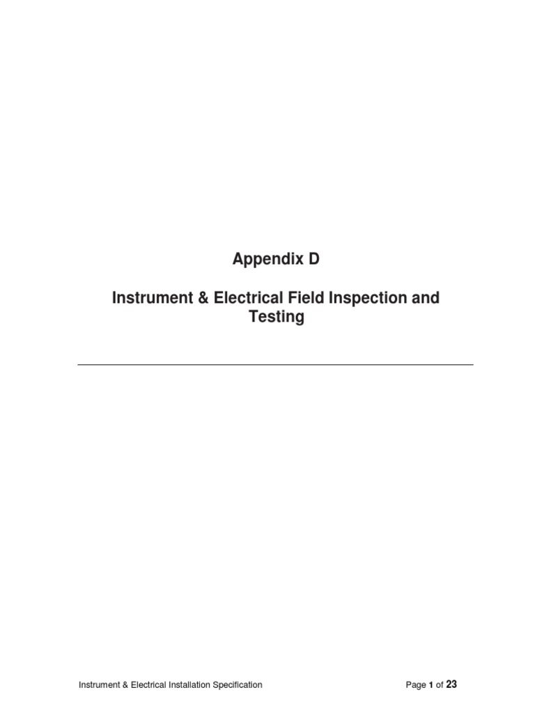 Annex D Electrical Testing Procedures PDF