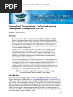 Personalised, Contextualised, Professional Learning Development