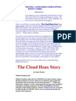 A Investigative Study Into The Critique by Pastor Reckart of The Mysterious Cloud of 28th. February 1963 by Bernard B. Cox