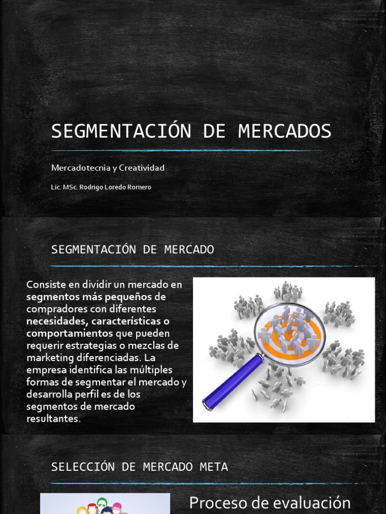 4 - Segmentación de Mercados | PDF | Marketing | Mercado (economía)
