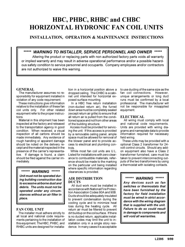 Installation Manual HBC | PDF
