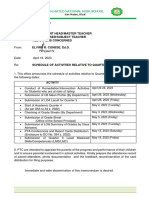 SM13 Q3 Schedule of Activities