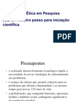 O CEP: Primeiro passo para iniciação científica