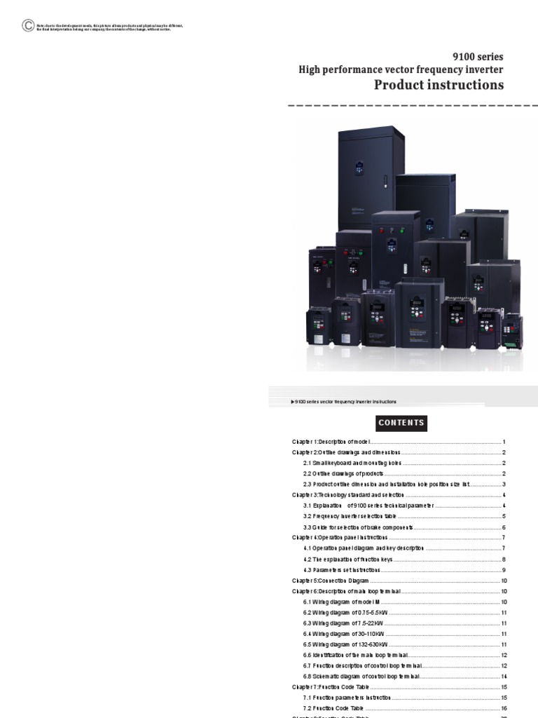 VFD NFlixin 9100 Serie Usermanual | PDF