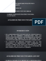 Análisis de precios unitarios (APU): Elementos y cálculo