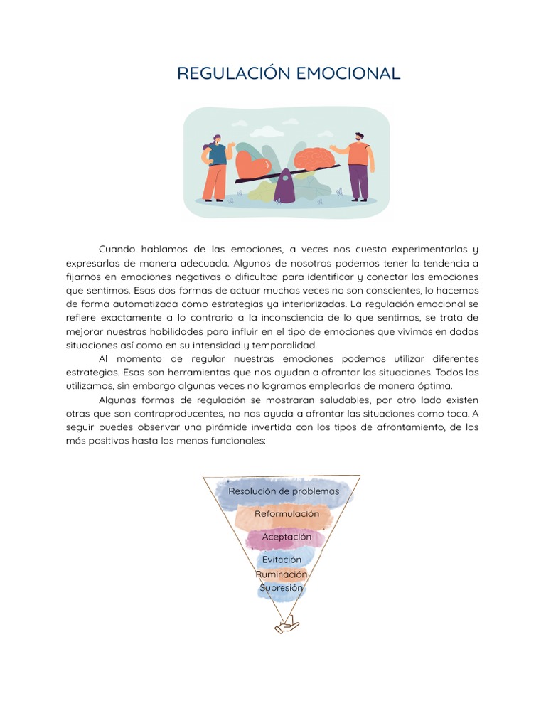 Regulación de emociones y su intensidad | PDF | Las emociones | Pensamiento