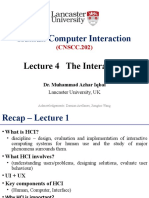 Lecture 4 - Interaction