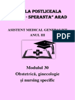 M 30-Obstetrică, ginecologie si nursing specific