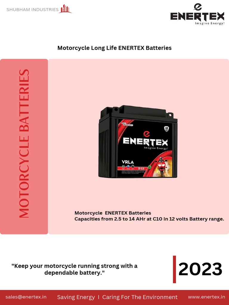 Motorcyle Battery Brochure | PDF | Battery Charger | Physical Quantities