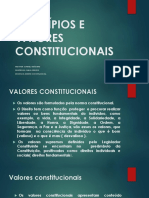 Princípios e Valores Constitucionais