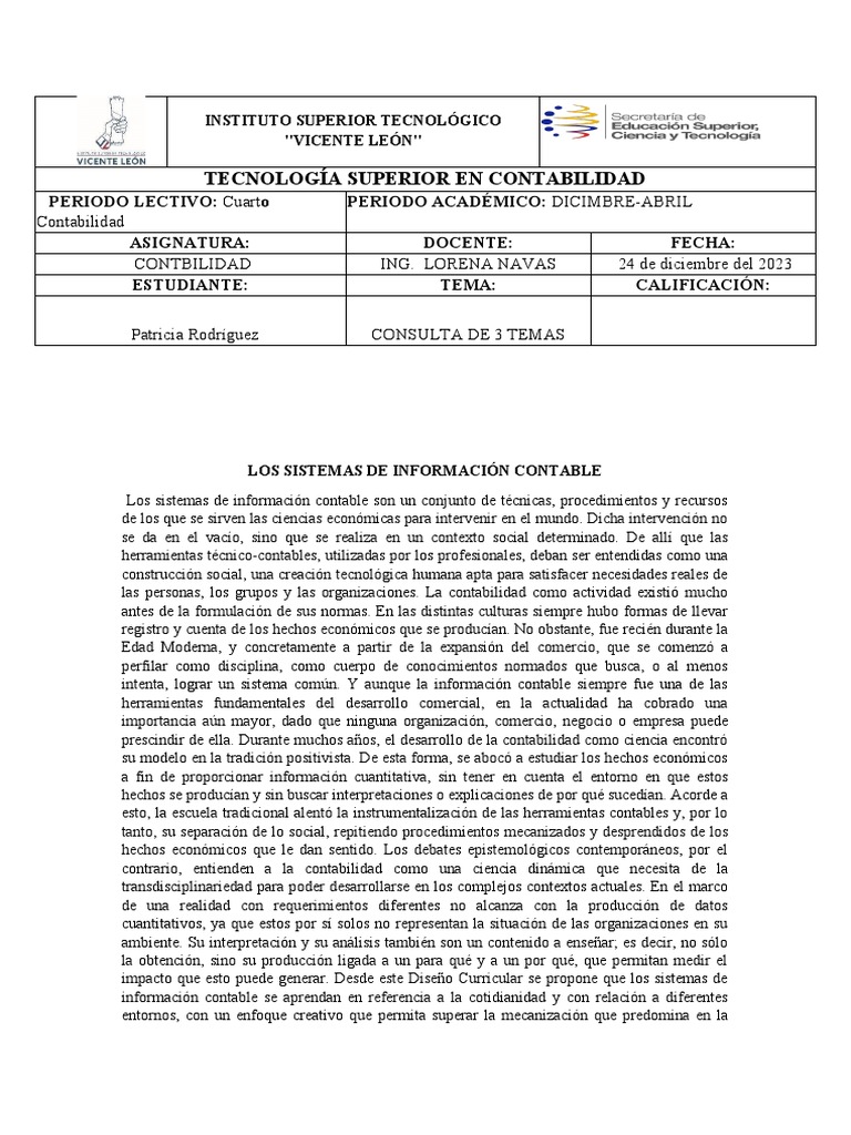 Contabilidad 3 Temas Pdf Contabilidad Business