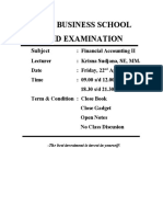 CA 2020 Bekasi Soal UTS Financial Accounting II