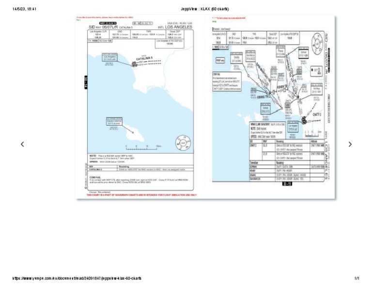 JeppView - KLAX (60 Charts) | PDF