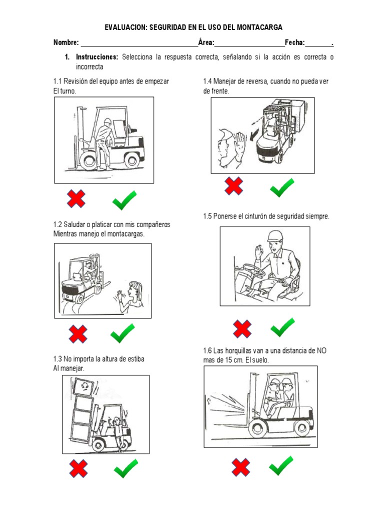 Evaluacion De Montacargas : Evaluación de montacargas para una