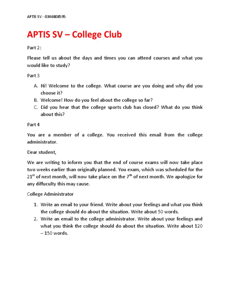College Course Attendance and Exam Changes | PDF