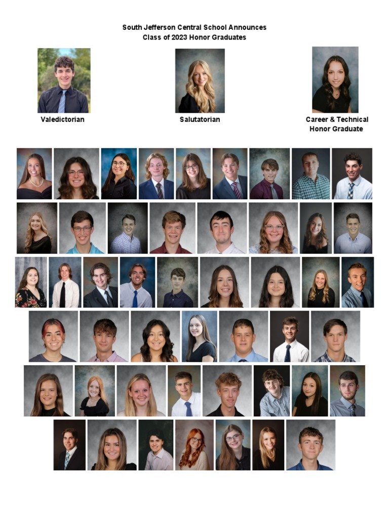 South Jefferson High School Announces Class of 2023 Leaders PDF