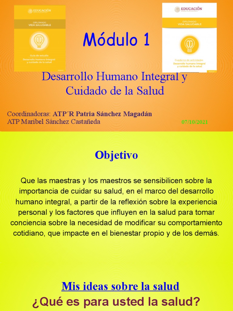 Módulo 1. Desarrollo Humano Integral y Cuidado de La Salud | PDF