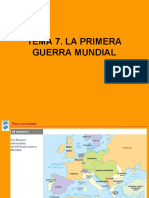 Tema 7. La Primera Guerra Mundial