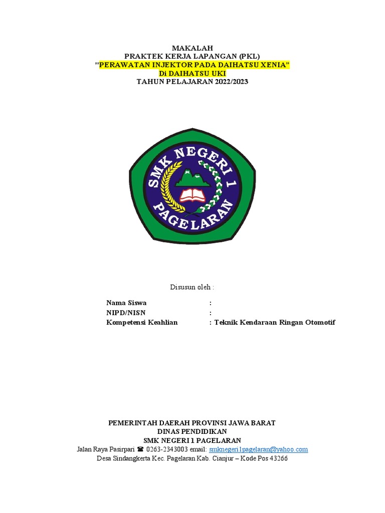 Contoh Makalah PKL SMK Terlengkap dan Siap Digunakan