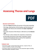 H.A Assessing Thorax and Lungs