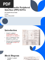  Programmable Peripheral Interface (8255A)