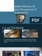 Exploracion Prospeccion y Explotacion Minera