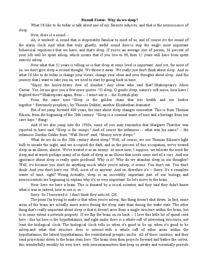 Why do we sleep pdf