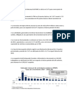 El Crecimiento Promedio Interanual Del IMAE Se Ubicó en 5