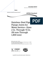 AWWA-C228 (2019) — Stainless-Steel Pipe Flange Joints for Water Service—Sizes ---PREVIEW ONLY--