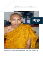 Ashin Nandaciriya (25) "The Burmese People Must Do It Themselves"