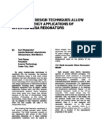 Oscillator Design Techniques Allow High Frequency Applications of Inverted Mesa Resonators