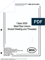 MSS-SP-83 (2001) — Class 3000 Steel Pipe Unions Socket Welding and Threaded