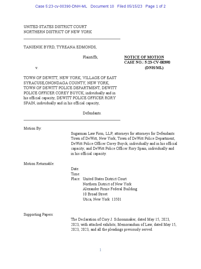 Defendants Look To Dismiss Case PDF Complaint Federal Rules Of