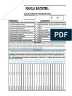 Plataforma Tijera Check List