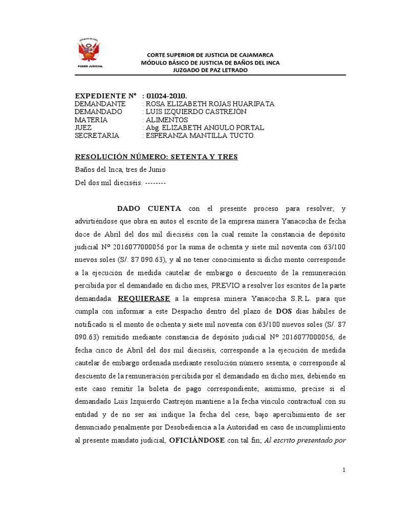 Sentencia de Alimentos PDF