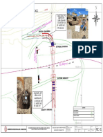 Planos en planta del puente Moyocc con ubicación de calicatas