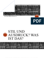 Deutsch Stil Und Ausdruck Präsentation