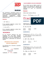 Tema 7 Expresiones Algebraicas