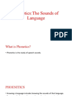 Phonetics: The Sounds We Make