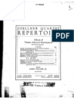 Zoellner Quartet Repertoire - Album of 12 Selected Masterpie