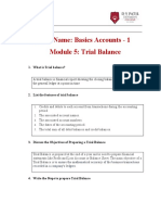 Assignment Module 5 Trial Balance