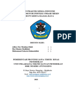 Laporan Praktik Kerja Industri Rewinding Motor Induksi 3 Phase Mesin Rajut Di PT Kerta Rajasa Raya