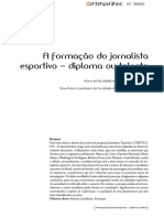 A Formação Do Jornalista Esportivo